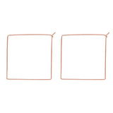 Infinity Square Hoops - Large / Rose Gold - Earrings - Ofina