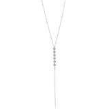 6 Tiny Multi-Disc Y-Drop Necklace - Silver - Necklaces - Ofina