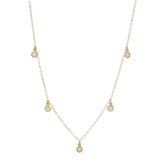 5 Dangle Round Opal Choker - - Necklaces - Ofina