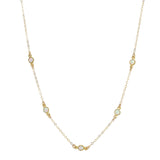 Tiny Circle Opal Choker - - Necklaces - Ofina