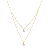 Double Strand CZ Necklace - - Necklaces - Ofina