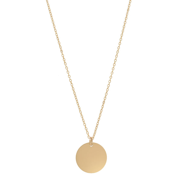 Disc Necklace - Thin Chain / Small - Necklaces - Ofina