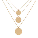 Disc Necklace - - Necklaces - Ofina