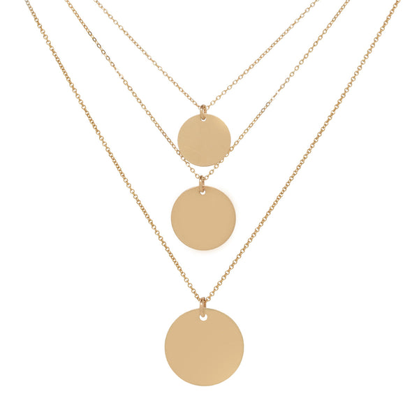 Disc Necklace - - Necklaces - Ofina