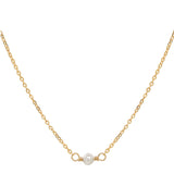Tiny Pearl Choker - Gold - Necklaces - Ofina
