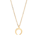 Tiny Horn Necklace - Gold - Necklaces - Ofina