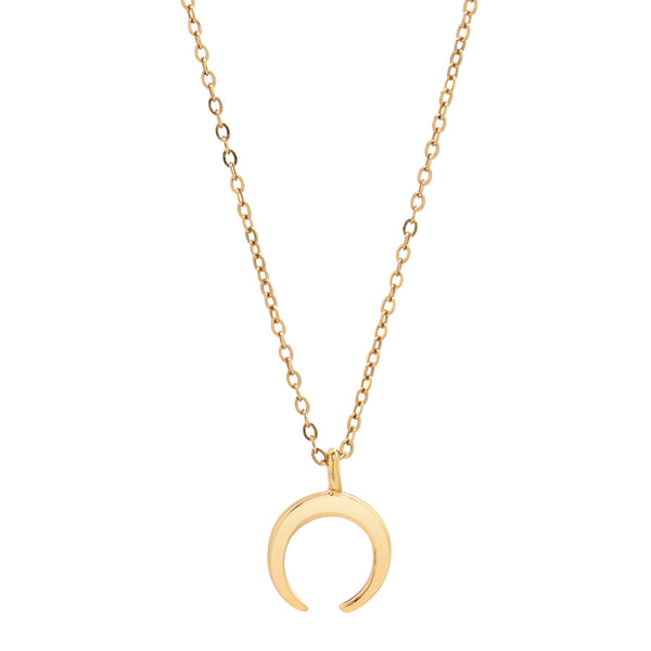 Tiny Horn Necklace - Gold - Necklaces - Ofina