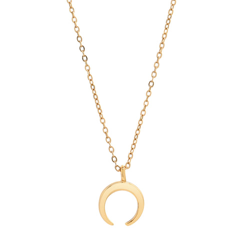 Tiny Horn Necklace - Gold - Necklaces - Ofina
