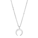 Tiny Horn Necklace - Silver - Necklaces - Ofina