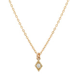 Tiny CZ Diamond Necklace - - Necklaces - Ofina