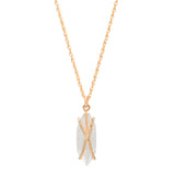 SALE - Marquise Moonstone Prong Necklace - - Necklaces - Ofina