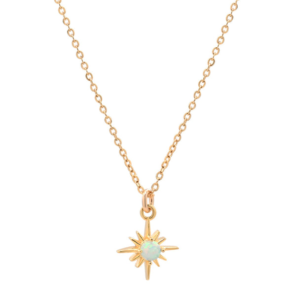 Opal Sun Ray Necklace - - Necklaces - Ofina