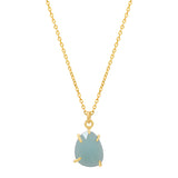 SALE - Amazonite Prong Necklace - - Necklaces - Ofina
