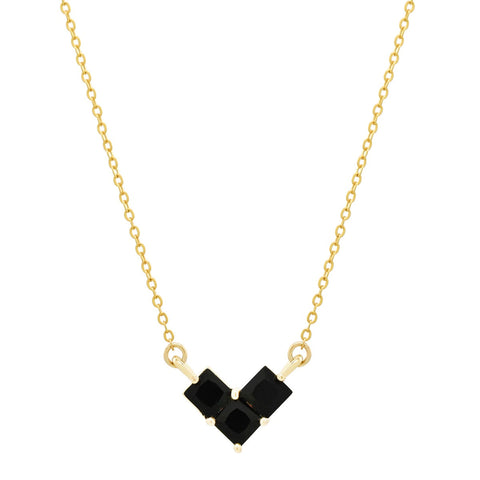 Black Animated Heart Necklace - - Necklaces - Ofina