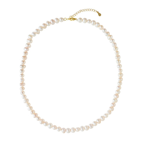 Freshwater Pearl Necklace - - Necklaces - Ofina