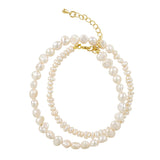 Pearl Cluster Choker Necklace - - Necklaces - Ofina