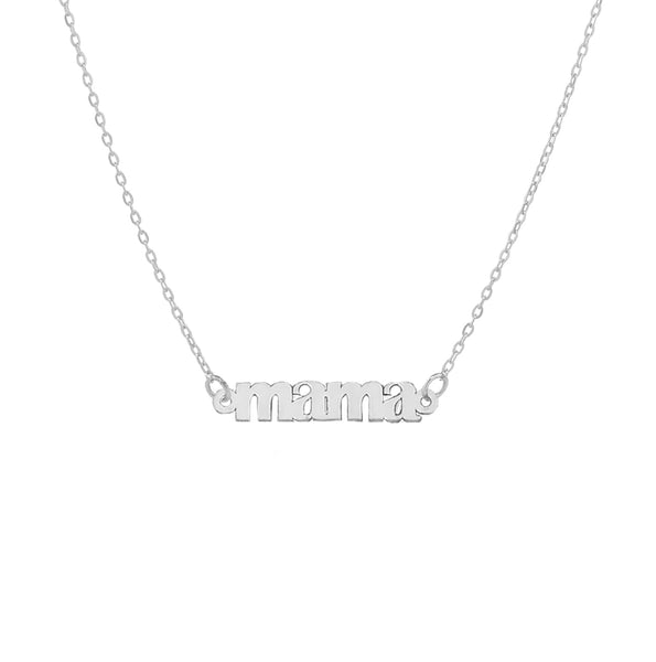 Silver Mama Necklace - - Necklaces - Ofina