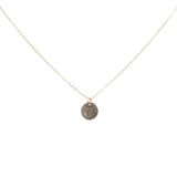 Monogram Necklace on Thin Chain - Gold / A - Necklaces - Ofina