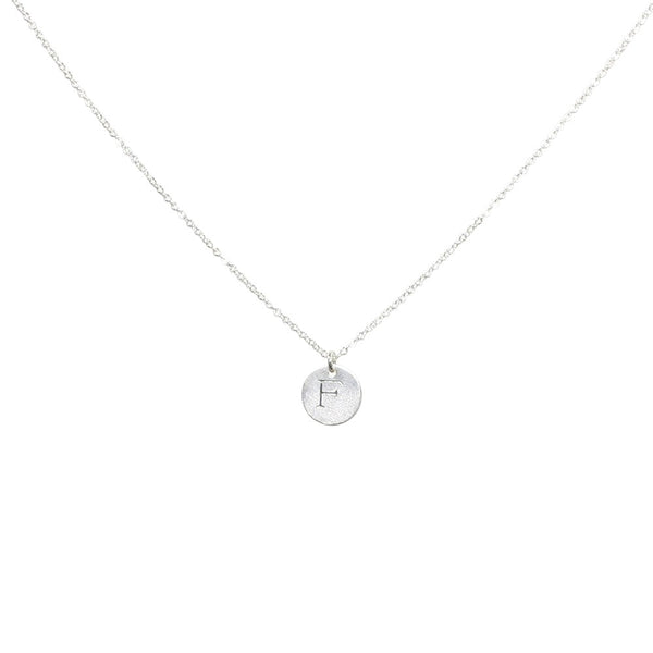 Monogram Necklace on Thin Chain - - Necklaces - Ofina
