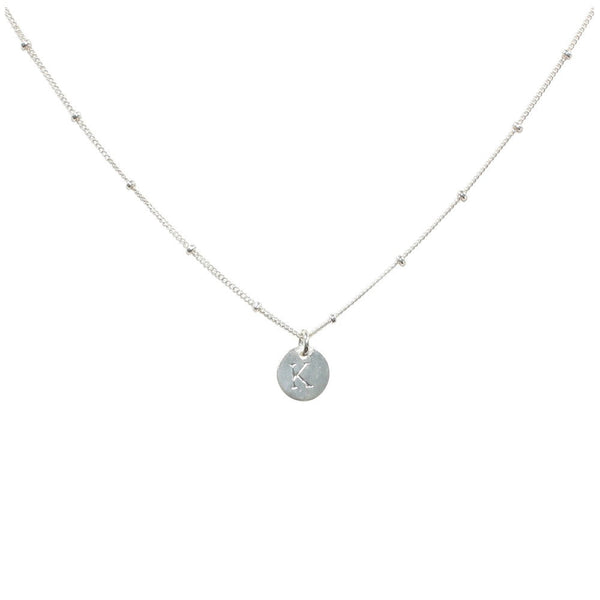Monogram Necklace on Ball Chain - - Necklaces - Ofina