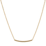 Quilted Design Tube Necklace - 20mm - Necklaces - Ofina