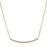 Quilted Design Tube Necklace - 30mm - Necklaces - Ofina