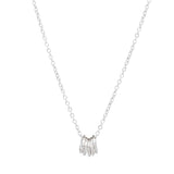 Twisted Circles Necklace - Silver - Necklaces - Ofina