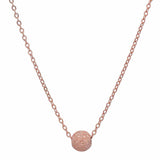 SALE - Single Stardust Ball Necklace - Rosegold - Necklaces - Ofina