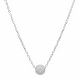 SALE - Single Stardust Ball Necklace - Silver - Necklaces - Ofina