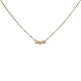 SALE - Triple Stardust Ball Necklace - Gold - Necklaces - Ofina