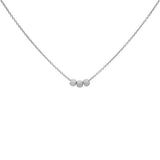 SALE - Triple Stardust Ball Necklace - Silver - Necklaces - Ofina