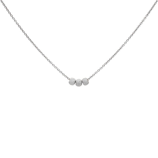 SALE - Triple Stardust Ball Necklace - Silver - Necklaces - Ofina