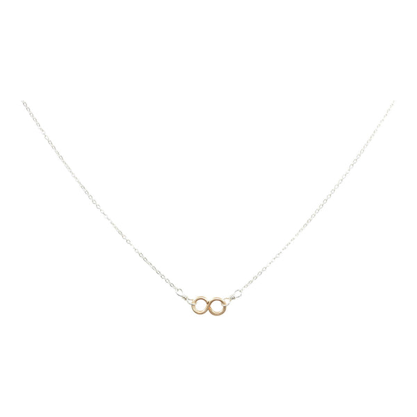 Tiny Infinity Necklace on Thin Chain - Gold/ Silver - Necklaces - Ofina