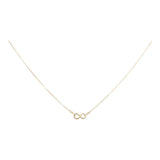 Tiny Infinity Necklace on Thin Chain - Gold - Necklaces - Ofina