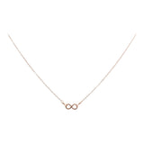 Tiny Infinity Necklace on Thin Chain - Rose Gold - Necklaces - Ofina