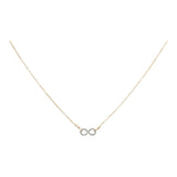 Tiny Infinity Necklace on Thin Chain - Silver/ Gold - Necklaces - Ofina
