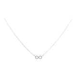 Tiny Infinity Necklace on Thin Chain - Silver - Necklaces - Ofina