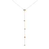SALE - Multi-Disc Y Drop Necklace - Gold - Necklaces - Ofina
