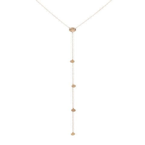SALE - Multi-Disc Y Drop Necklace - Gold - Necklaces - Ofina