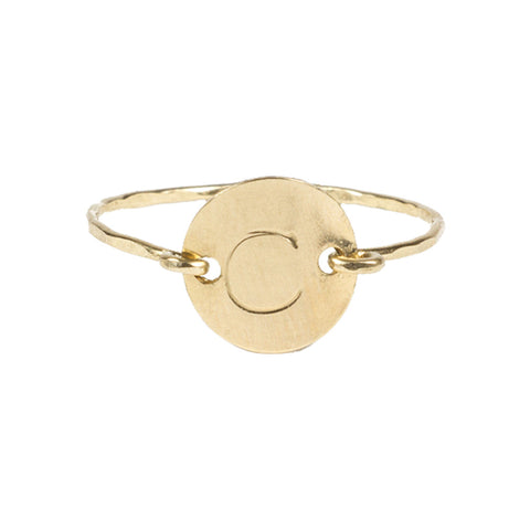 MONOGRAM RING - Gold / C - Rings - Ofina