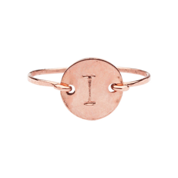 MONOGRAM RING - Rosegold / I - Rings - Ofina