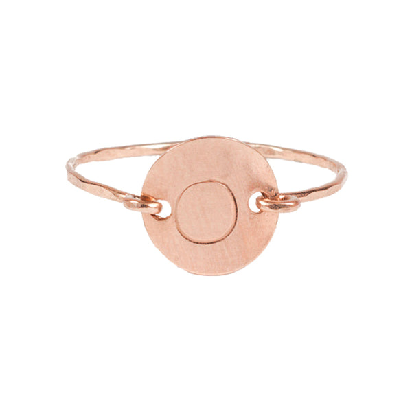MONOGRAM RING - Rosegold / O - Rings - Ofina