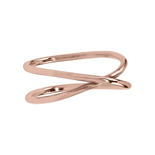Crossover Ring - Rosegold / 5 - Rings - Ofina