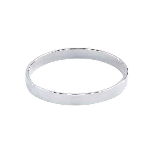Thick Smooth Band Ring - Silver / 2 - Rings - Ofina