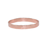 Thick Hammered Band Ring - Rosegold / 6 - Rings - Ofina