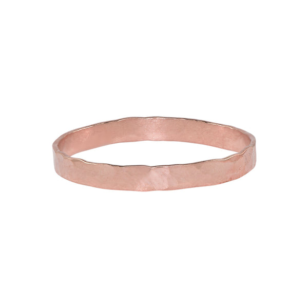 Thick Hammered Band Ring - Rosegold / 6 - Rings - Ofina