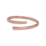 10k Solid Gold Open Twirl Ring - Rose Gold / 5 - Rings - Ofina