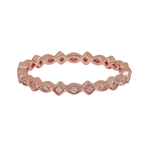 SALE - Tiara CZ Ring - Rosegold / 5 - Rings - Ofina