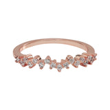 SALE - Zig Zag CZ Ring - Rosegold / 5 - Rings - Ofina