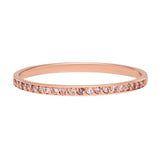SALE - 14k Solid Gold Diamond Pave Ring - Rose Gold / 6 - Rings - Ofina